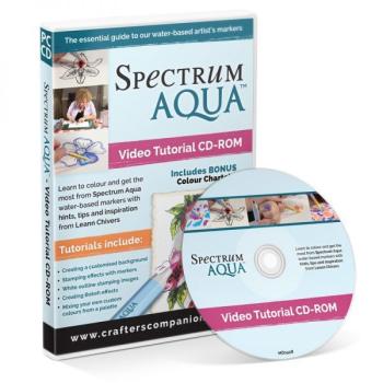 SALE Spectrum Aqua Watercolour Video Tutorial CD-Rom by Crafter's Companion
