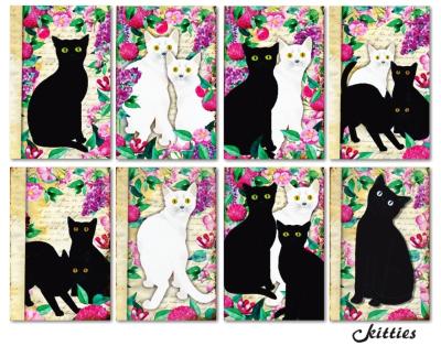 #117 Decorer Mini Scrapbook Paper Set Kitties