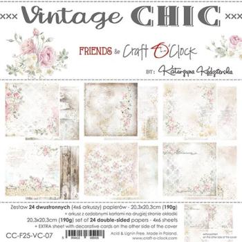 Craft O Clock 8x8 Paper Pad Vintage Chic