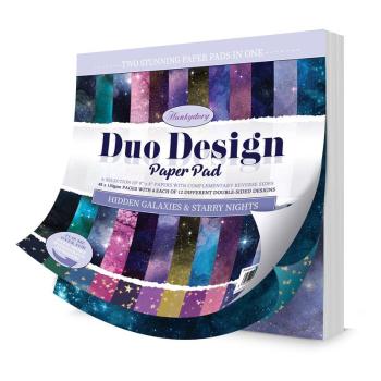 Hunkydory 8x8 Duo Paper Pad Hidden Galaxies & Starry Nights