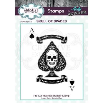 Rubber Stamp Skull of Spades by Andy Skinner #33