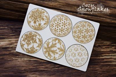 SnipArt Chipboard Engraved Bubbles Small #25044