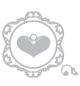 Preview: SALE Sizzix Thinlits Die Set 3PK Ornamental Love Frame #658913