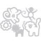 Mobile Preview: SALE Sizzix Thinlits Die Set 8PK Lion & Monkey #658973