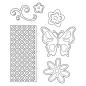 Mobile Preview: SALE Sizzix Thinlits Die Set 6PK Butterfly,Flowers & Lattice #659069