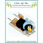 Preview: Class Act Inc. Cling Stamp Toboggan Penguin