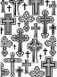 Preview: Darice Embossing Folder Crosses #1219-106