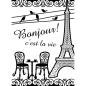 Preview: Darice Embossing Folder French Bistro #1219-116
