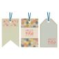 Preview: Gift Tags & Stamps Set (16pcs) Capsule Geometric Kraft