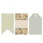 Preview: Gift Tags & Stamps Set (16pcs) Capsule Geometric Kraft