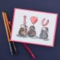 Preview: House Mouse Designs Cling Stamp We Heart You RSC-021