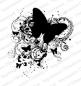 Preview: Impression Obsession Cling Stamp Grunge Butterfly