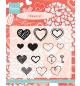 Preview: Marianne Design Clear Stamp Hearts Set