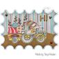 Mobile Preview: NCCS043 Nellie Snellen Clear Stamp Easter Gnom on Tractor