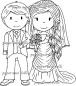 Preview: Paper Nest Dolls Rubber Stamp Wedding Couple