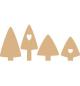 Preview: Pronty MDF Chunky Christmas Trees