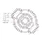 Preview: Sizzix Framelits Die Set 6PK Stitched Circles & Labels #658789