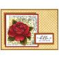 Preview: Stampendous Stempel Cling Rose Postcard