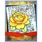 Preview: Stampendous Stempel Cling Rose Postcard