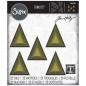 Preview: Tim Holtz Thinlits Dies 25Pk Stacked Tiles Triangles #664748