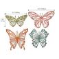 Preview: Tim Holtz Thinlits Dies 4Pk Scribbly Butterfly #664409