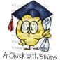 Preview: Whipper Snapper Designs Cling Stamp Chick With Brains #MY822
