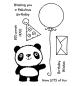 Preview: Woodware Clear Stamp Panda Birthday FRS700