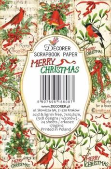#112 Decorer Mini Scrapbook Paper Set Merry Christmas