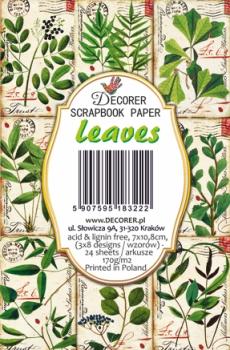 #124 Decorer Mini Scrapbook Paper Set Leaves