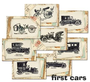 #136 Decorer Mini Scrapbook Paper Set First Cars