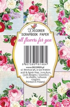 #146 Decorer Mini Scrapbook Paper Set All Flowers for You