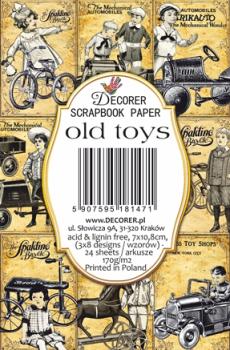 #147 Decorer Mini Scrapbook Paper Set Old Toys