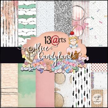 13@rts Paper Pad 12x12 Alice in Candyland
