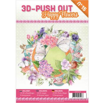 3D Push-Out Book Happy Flowers #15