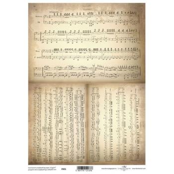 ITD Collection A4 Pergament Paper Music Notes #01