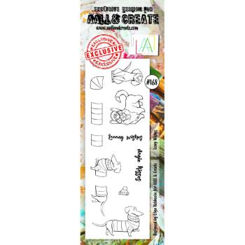 AALL & Create Clear Stamp Border #168 Long Wishes
