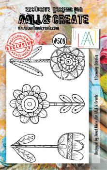 AALL & Create Clear Stamp A7 Set #508 Blooming Doodles