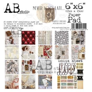 AB Studio 6x6 Paper Pad Never To Late