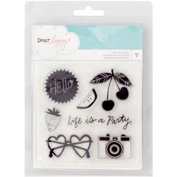 American Crafts Clear Stempel Dear Lizzy Happy Place