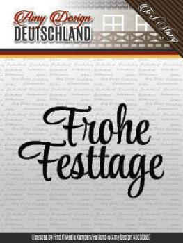 Amy Design Clear Stamp Text Frohe Festtage #10027