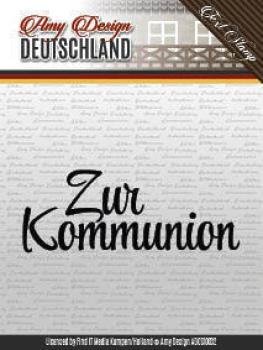 Amy Design Clear Stamp Text Zur Kommunion #10032