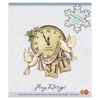 SALE Amy Design Clearstamp Clock with Doves