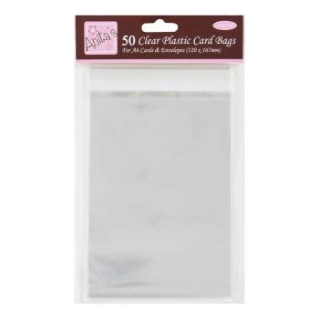 Anita´s A6 Clear Plastic Card Bags (50pk)