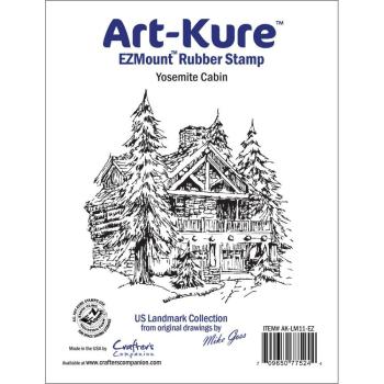 Art-Kure Cling Stamp Yosemite Cabin