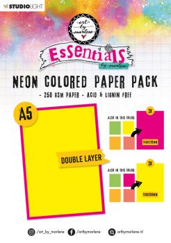 Art by Marlene Essentials Neon Colored A5 Paper Pack #105