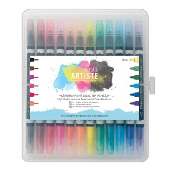 Artiste Watercolour Dual Tip Pens (12pk) Thick & Thin