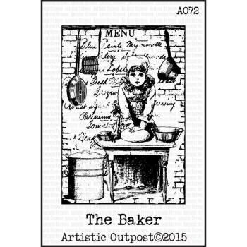 Artistic Outpost Cling Stamp The Baker