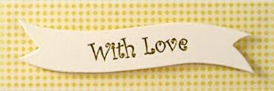 Banner Cream "With Love" Gold