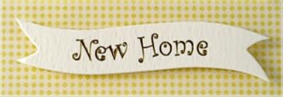 Banner Cream "New Home" Gold