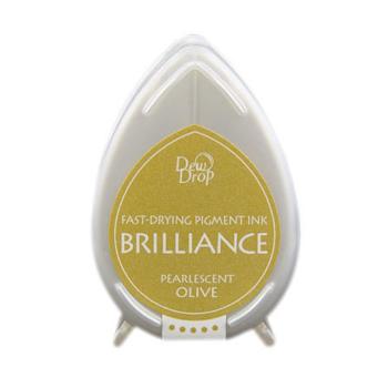 Brilliance Dew Drop Pigment Ink Pearlescent Olive #053